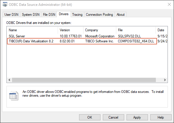 Generic Windows ODBC